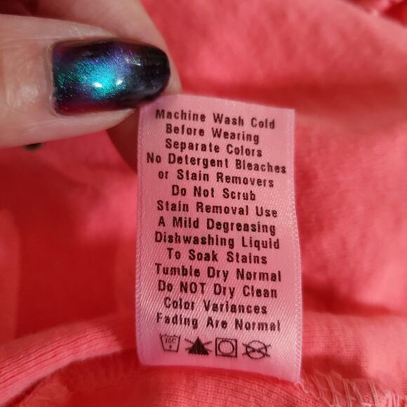 Fresh Produce Ruffle Animal Print Top 2X Bright Neon Pink Short Sleeve Leopard - Picture 8 of 10